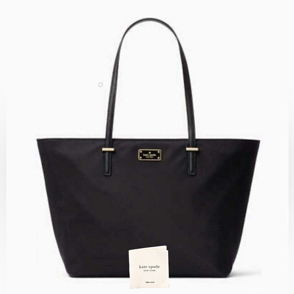 NEW - Kate Spade “Wilson Road Margareta” Beautiful Black Nylon Large Tote Bag ♠️